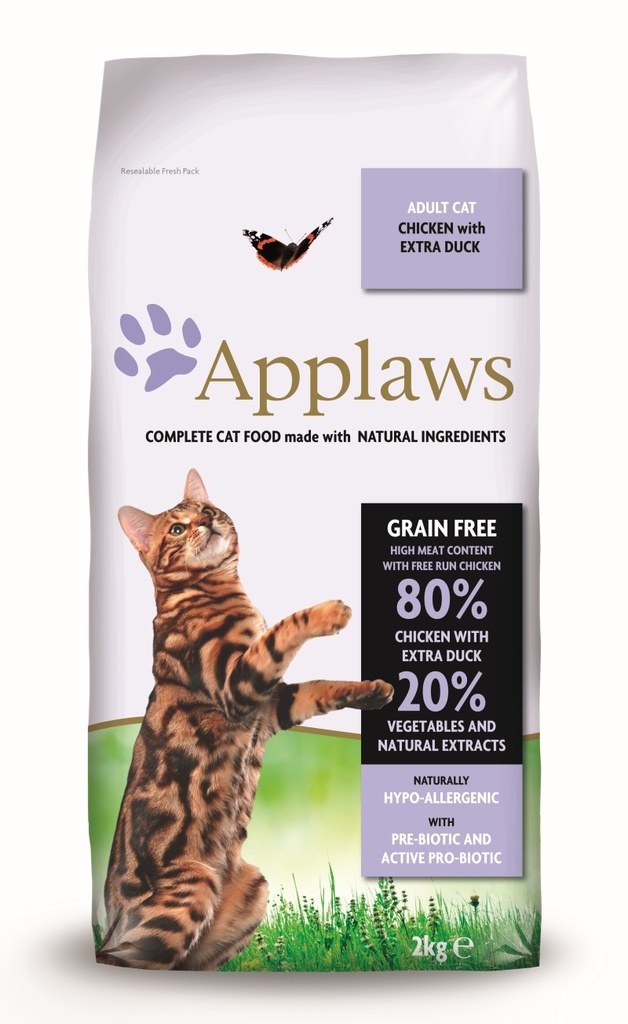 Applaws Chicken & Duck Adult Brokjes. 2 kg.