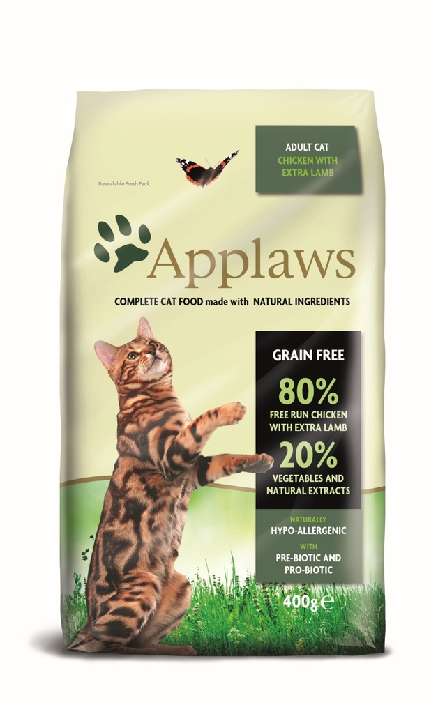 Applaws Chicken & Lamb Adult Brokjes 400 gr.