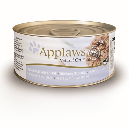 [CP49006] Applaws Blik Cat Tuna Fillet & Cheese 24 x 70 gr.