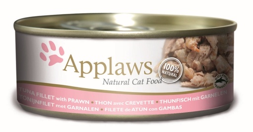 [CP49023] Applaws Blik Cat Tuna Fillet & Prawn 24 x 156 gr.