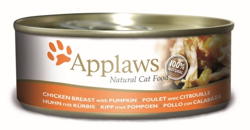[CP49044] Applaws Blik Cat Chicken Breast & Pumpkin 24 x 156 gr.