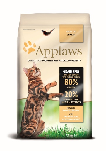[CP49137] Applaws Chicken adult Cat Brokjes 7,5 kg.