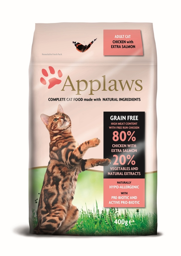 Applaws Chicken & Salmon Adult Brokjes 400 gr.