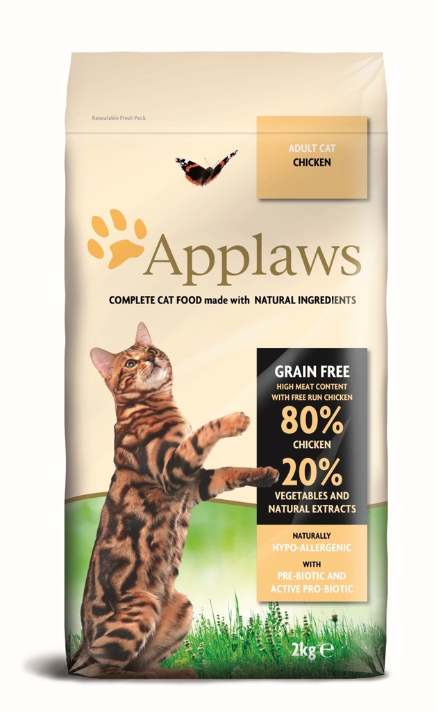 Applaws Chicken adult Cat Brokjes 2 kg.
