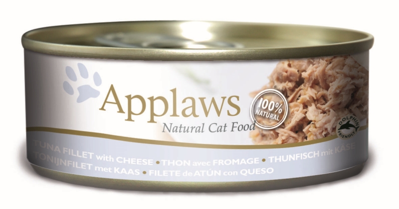 Applaws Blik Cat Tuna Fillet & Cheese 24 x 156 gr.