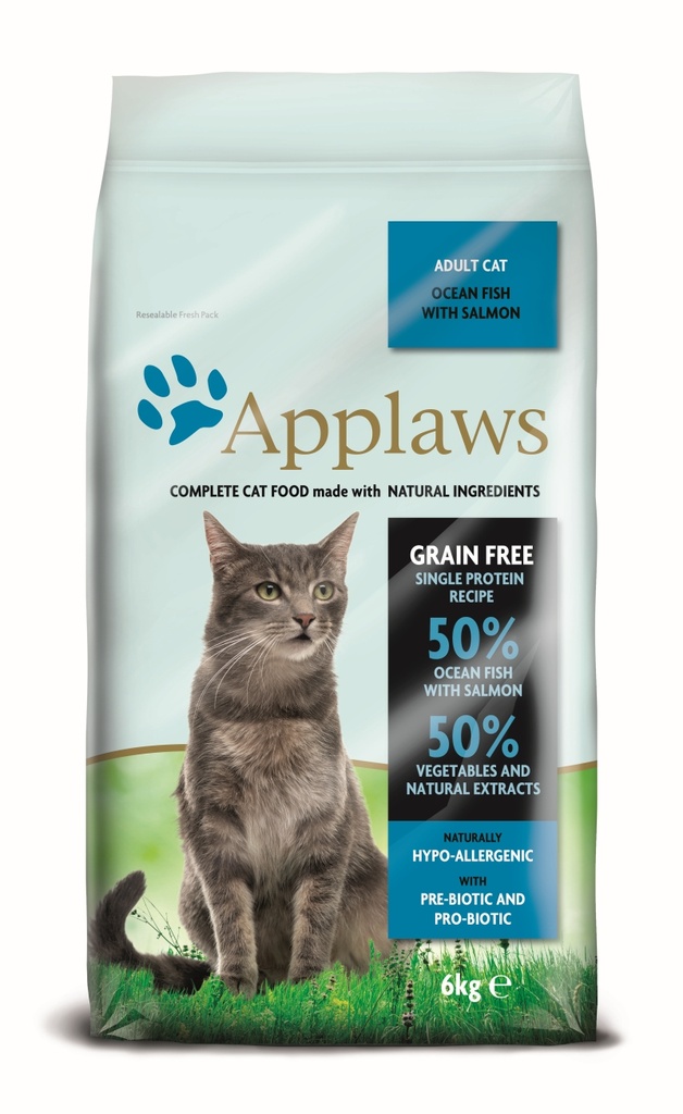 Applaws Ocean Fish & Salmon adult Brokjes 6 kg.
