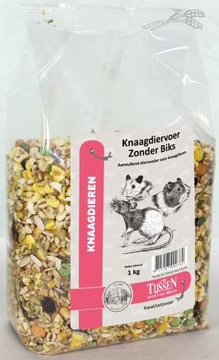 [KV0038] Tijssen Knaagdiervoer Zonder Biks 1 kg.