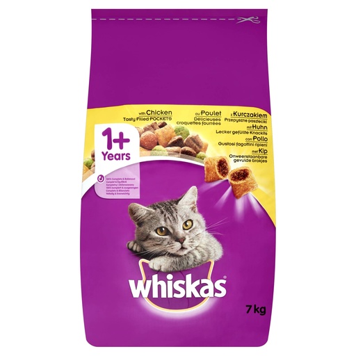 [MA327228] Whiskas Droog Kip 7 kg.