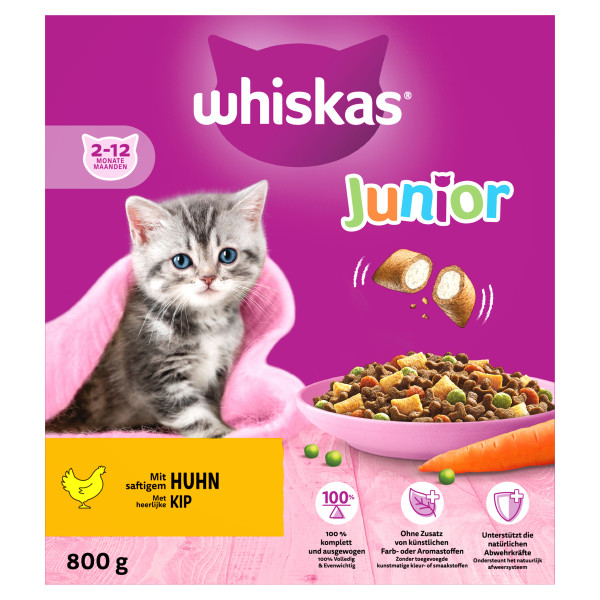 Whiskas Droog Junior Kip Box
