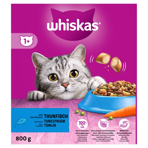[MA433190] Whiskas Droog Tonijn Box (5 x 800 gr.)