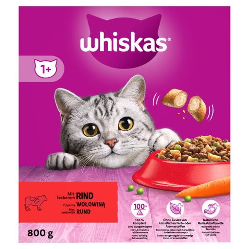 [MA433212] Whiskas Droog Rund Box 5 x 800 gr.
