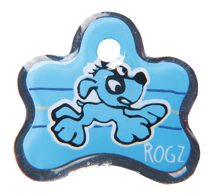 [RIDB25Y] RogZ ID Tag Pupz Small Blauw 1 st.