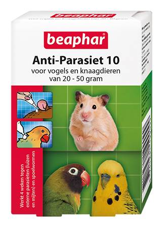 [BP19912] Beaphar Anti Parasiet Knaagdier & Vogel (20 - 50 gr)