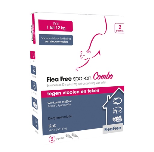 [E905] Flea Free Spot On Combo Kat (2 pipetten)
