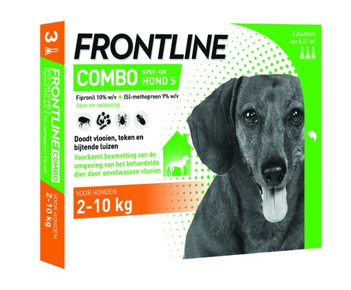 [F00010] Frontline COMBO Dog (3 pipetten, 2 - 10 kg)