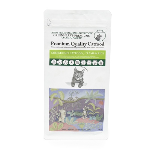 [GH31012] Greenheart Cat Lamb & Rice (500 gr.)