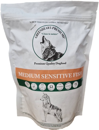 [GH32194] Greenheart Dog Medium Sensitive Fish (500 gr.)