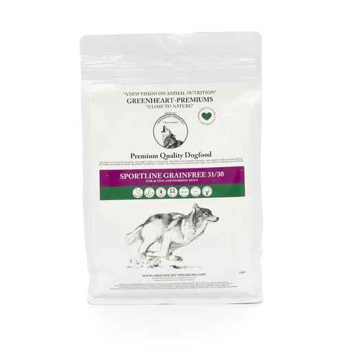 [GH39605] Greenheart Dog Sportline Grain Free (3 kg.)