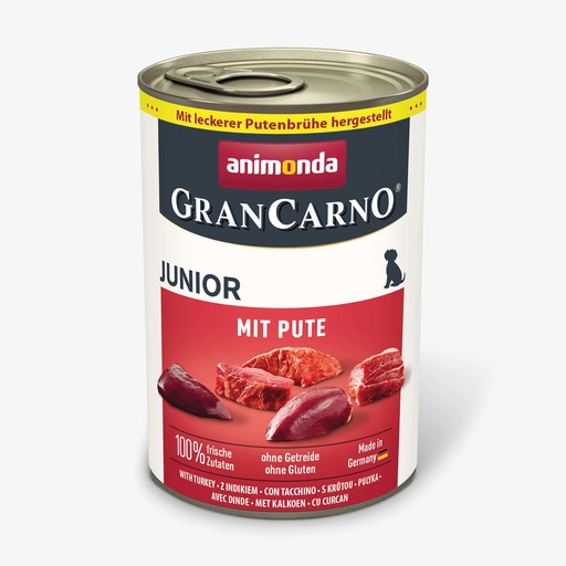 [AM82474] Grancarno Junior Met Kalkoen (6 x 400 gr.)
