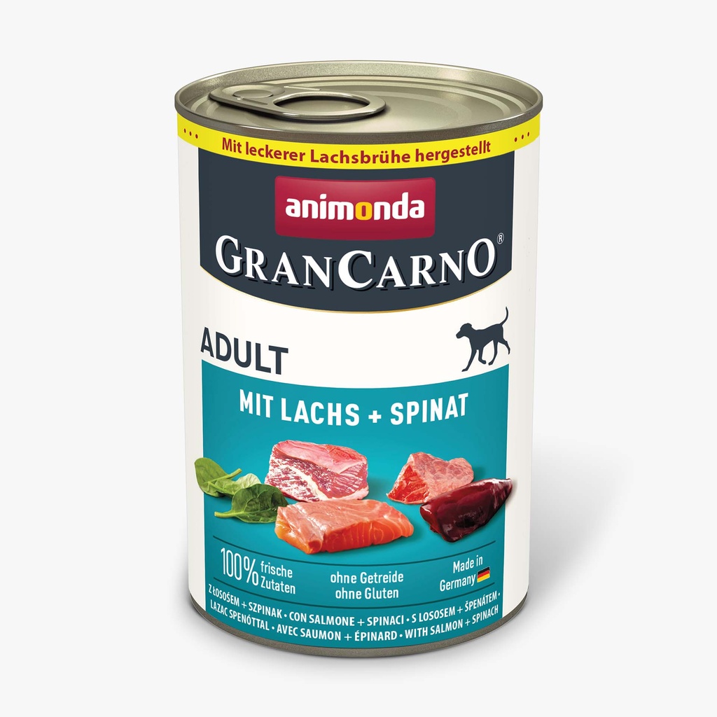 Grancarno Met Zalm+Spinazie