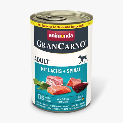 [AM82476] Grancarno Met Zalm+Spinazie (6 x 400 gr.)