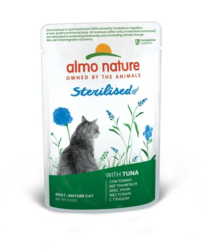 [AL5298] Almo Nature Sterilised met Tonijn 30 x 70 gr.