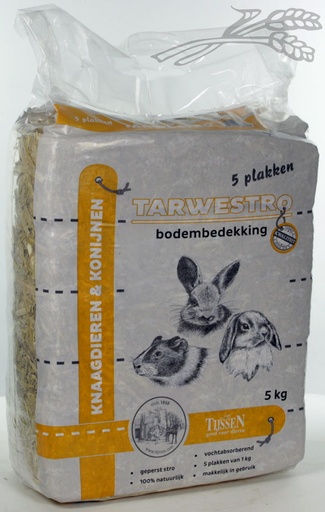 [B03029] Tijssen Stro Geperst 5 plakken van 1kg 3 x 5 kg.