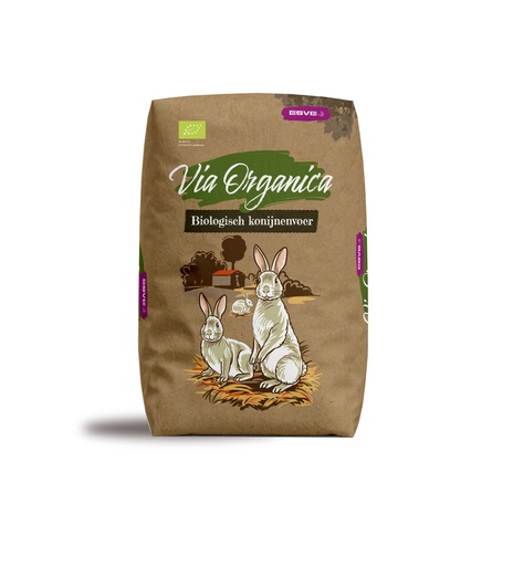 [E63000] Via Organica Bio Konijnenkorrel 12,5 kg.