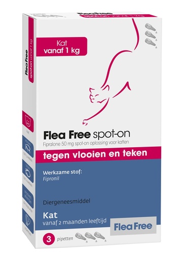 [E881] Flea Free Spot On Kat 3 pip.