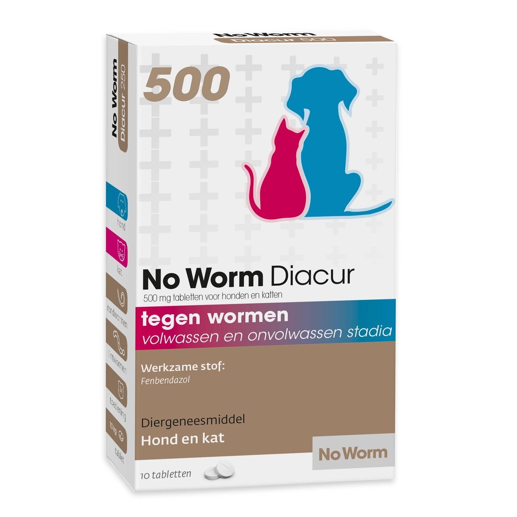 No Worm Diacur 500 Mg 10 tab.