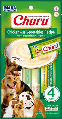 Inaba Dog Churu Chicken & Vegetable (12 x 4 x 14 gr.)