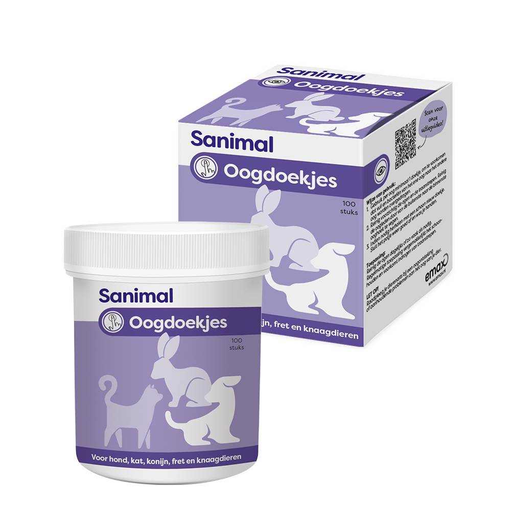 Sanimal Oogdoekjes 100 st.