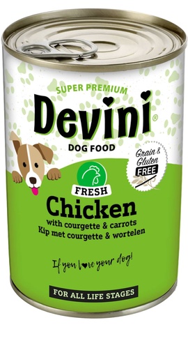 [VBH09010] Devini Dog Chicken 6 x 400 gr.