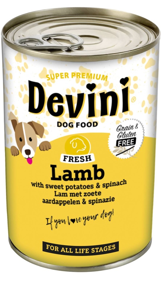 Devini Dog Lamb 6 x 400 gr.