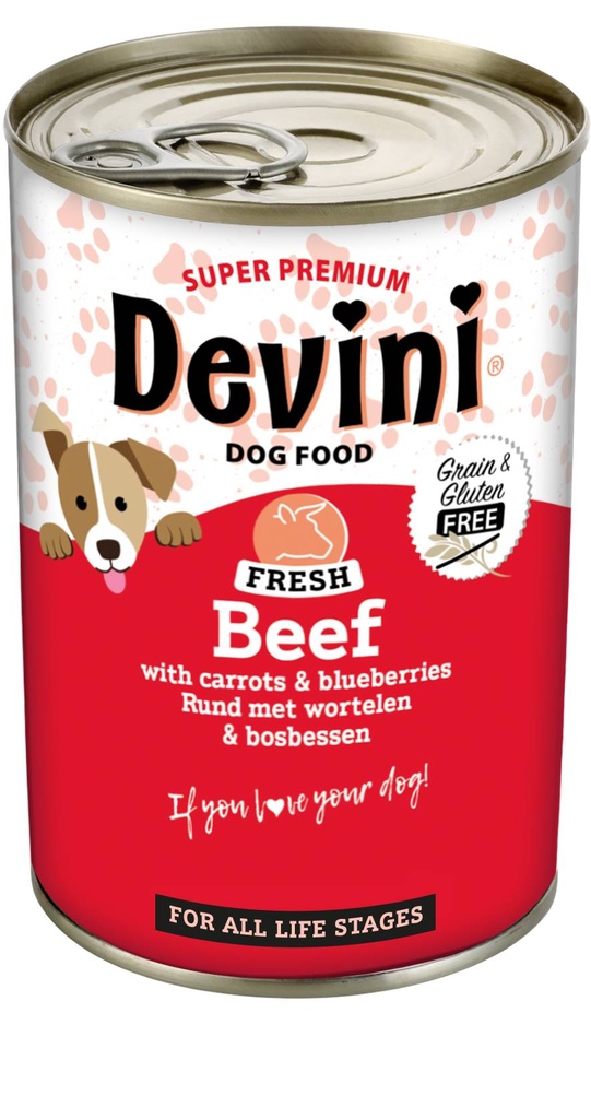 Devini Dog Beef 6 x 400 gr.