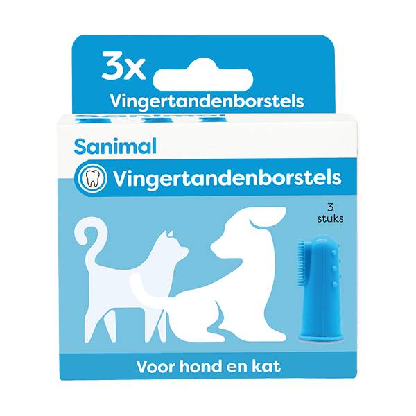 Sanimal Vingertandenborstel 3 st.