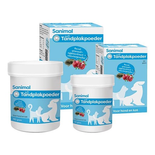 [S184] Sanimal Anti-Tandplakpoeder 180 gr.