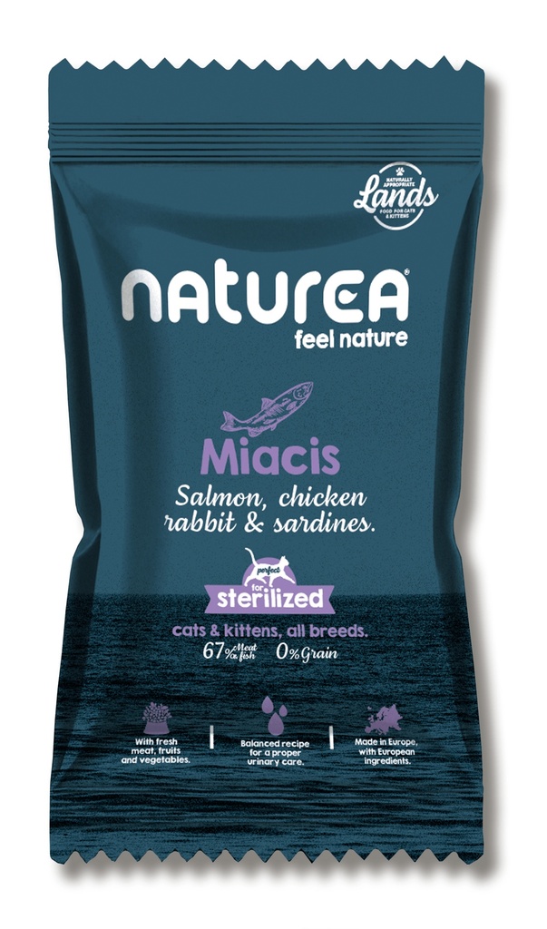 Naturea Cat Lands Salmon Chicken Rabbit Anchovies Sample