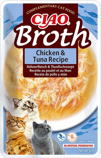 [FP73826] Inaba Broth Bouillon Chicken & Tuna 12 x 40 gr.