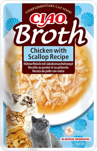 [FP73827] Inaba Broth Bouillon Chicken & Scallop 12 x 40 gr.