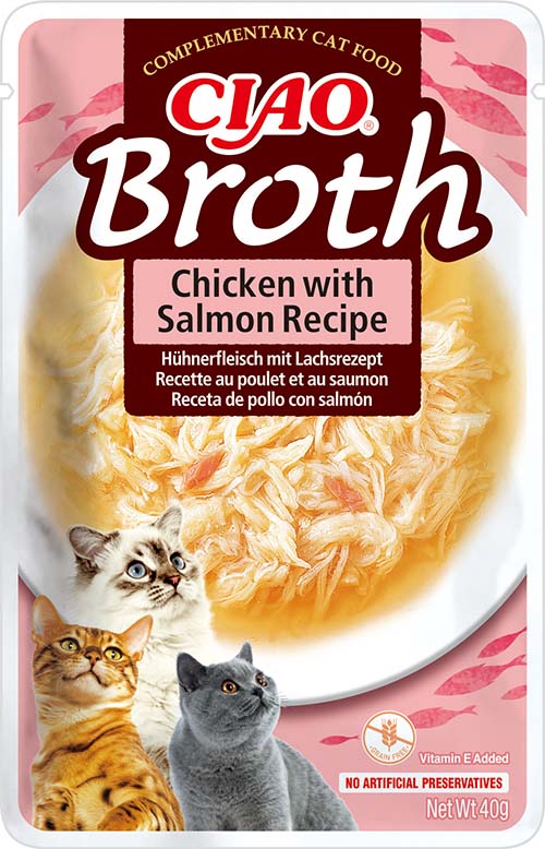 Inaba Broth Bouillon Chicken & Salmon (12 x 40 gr.)