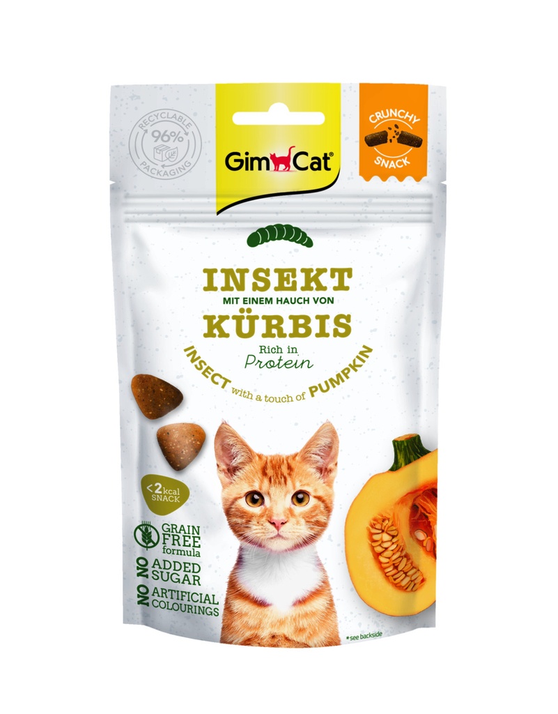 GimCat Crunchy Snack Insect & Pompoen 50 gr.