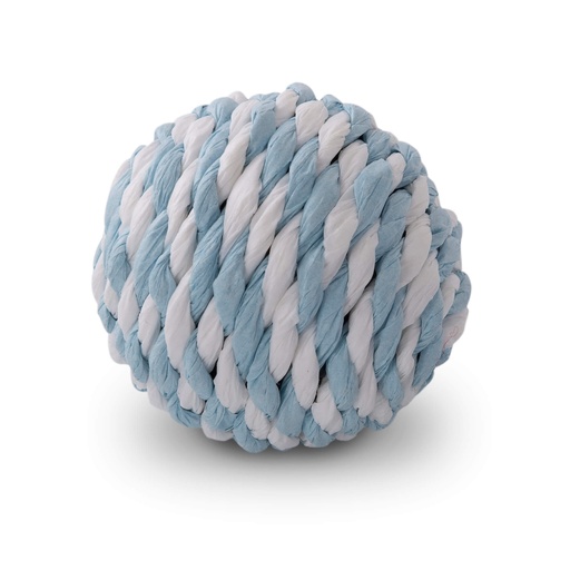 [RCTC290] Rogz Paper Rope Ball Blue/White 1 st.