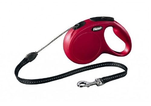 Flexi Rollijn Cord M Rood 5 mtr.