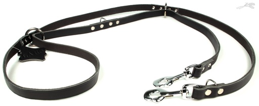 [L54029] Lijn Dresseer Softleer Donkerbruin 18 mm / 250 cm 1 st.