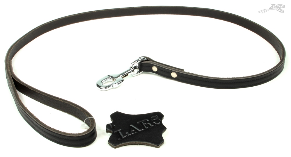 Lijn Softleer Donkerbruin 12 mm / 100 cm 1 st.