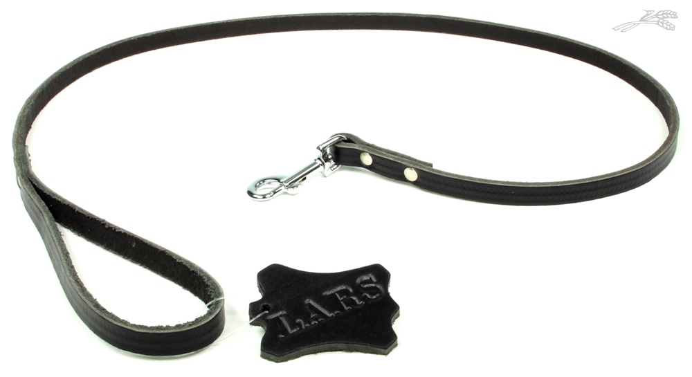 Lijn Softleer Donkerbruin 10 mm / 100 cm 1 st.