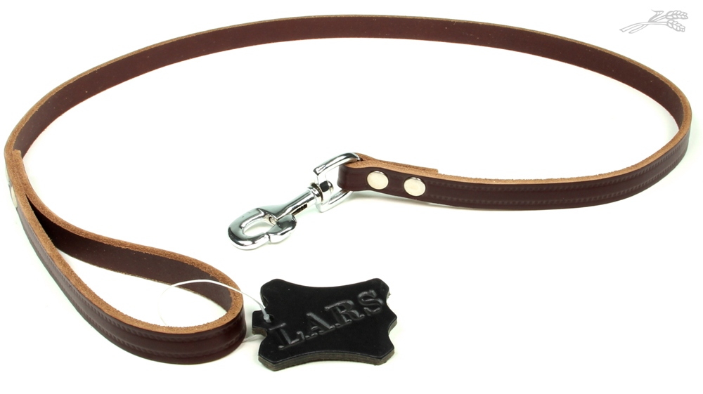 Lijn Softleer Kastanjebruin 14 mm / 100 cm 1 st.