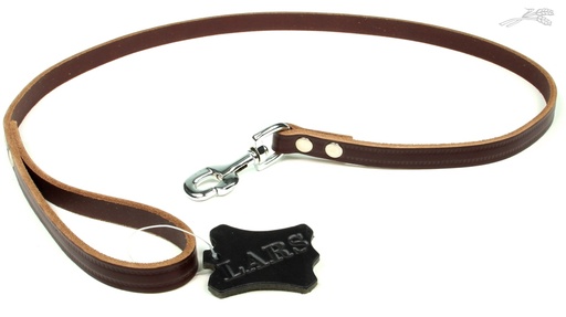 [L54128] Lijn Softleer Kastanjebruin 14 mm / 100 cm 1 st.