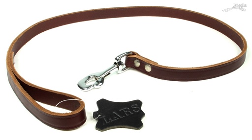 [L54130] Lijn Softleer Kastanjebruin 18 mm / 100 cm 1 st.